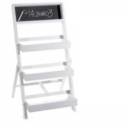 Decorer Raft lemn alb cu tablita scris 43x46x76 cm (A51.51.08)