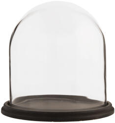 Clayre & Eef Platou decorativ lemn cupola sticla 23x22 cm (6GL1272) Tava