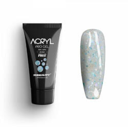 2M Beauty Acryl Pro Gel 2M Flakes and Glitter AB Clear - 15g