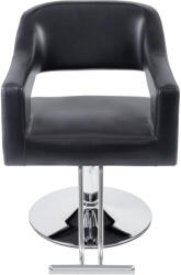 Lila Rossa Scaun frizerie coafor Frodo, reglabil pe inaltime, cu suport pentru picioare, negru