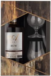  Agárdi Rum Díszdobozban 2 Db Single Malt Pohárral 43%, 0, 5 L