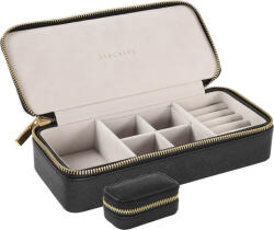 Stackers Cutie de voiaj pentru bijuterii Travel large neagră velvet (75392)