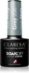 Claresa SoakOff UV/LED Color Savanna Vibes géles körömlakk árnyalat Gray 206 5 g