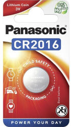 Panasonic CR2016 3V lítium gombelem 1db/csomag