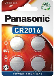 Panasonic CR2016 3V lítium gombelem 4db/csomag