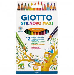 Színes ceruza GIOTTO stilnovo maxi tri jumbo 12 db/készlet