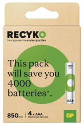 GP Batteries NiMH Akkumulátor HR03 (AAA) 850mAh 4db