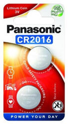 Panasonic CR2016 3V lítium gombelem 2db/csomag - tobuy