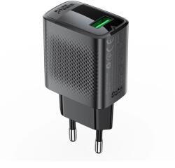 ACEFAST A90 GaN USB-A QC 18W Hálózati Töltő Adapter - Fekete