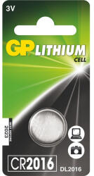 GP Batteries CR2016 lítium gombelem 1db/bliszter