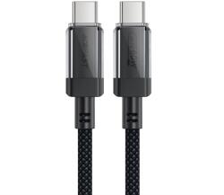 ACEFAST C12 USB-C / USB-C PD kábel 60W 480Mb/s, nejlon fonattal - fekete