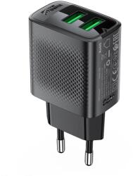 ACEFAST A86 hálózati töltő 2x USB-A 12W - fekete