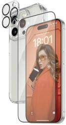 Panzer Bundle 3 az 1-ben szett átlátszó tok + fólia + kameraburkolat iPhone 15 Pro-hoz (145130)
