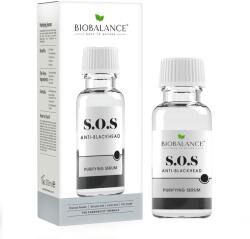 BIOBALANCE Ser Purifiant Impotriva punctelor negre S. O. S Purifying Serum, 20 ml, Bio Balance