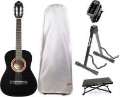 Valencia VC102 Premium SET Black Klasszikus gitár