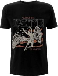 Led Zeppelin US 1975 Tour Flag Black S Риза (LZTS28MB01)