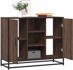 vidaXL barna tölgy színű szerelt fa tálalószekrény 92 x 35 x 76 cm (849018) - vidaxl