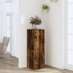 vidaXL füstös tölgy színű szerelt fa növényállvány 33 x 33 x 100 cm (852955) - vidaxl