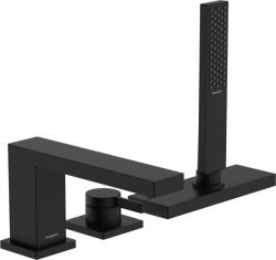 Hansgrohe Tecturis E, 3 lyukú csaptelep a kád széléhez, fekete matt, HAN-73443670 (HAN-73443670)