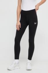 Reebok legging fekete, női, sima - fekete XS - answear - 9 990 Ft