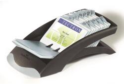 Durable Névjegykártyatartó, műanyag, 200 db-os, A-Z regiszterrel, fekvő, DURABLE, "VISIFIX®", fekete (241301) - nyomtassingyen