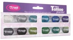 TYTOO TyToo: Hideg színek válogatása csillámpor szett 12x2, 5ml (CTPS0033) - vackorjatek