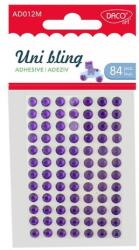 Daco Strasszkő, öntapadós 7 mm 84 db/csomag Daco "Uni bling" lila (DACO00041)