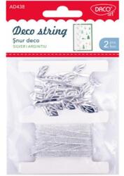 Daco Dekorációs zsineg, textil 2x1 m Daco ezüst (DACO00227)
