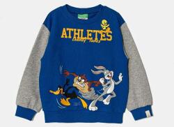 Benetton gyerek melegítőfelső pamutból x Looney Tunes sötétkék, nyomott mintás, 3J68G10GX - sötétkék 90