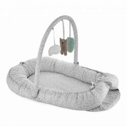 BabyJem Salteluta baby nest cu bara jucarii between parents (culoare: turcoaz)