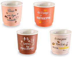 Decorer Set 12 cani portelan Coffee 6x6 cm 90 ml (A72.13.08)
