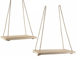 Decorer Set 2 etajere lemn natur 40x28x1.5 cm, 33x28x1.5 cm (A51.50.73)