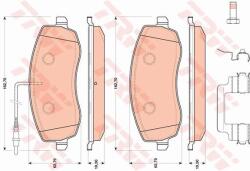 TRW set placute frana, frana disc TRW GDB1820 - piesa-auto