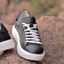 Tinti Shoes Мъжки кецове в черно Basket black