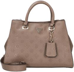 GUESS Cresidia Status Satchel - Dark Taupe