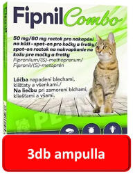 Orion Fipnil Combo Spot On Macska 3ampullax0, 5ml , (Fypryst-el megegyező hatóanyag)
