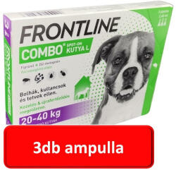 Boehringer Ingelheim Frontline combo kutya L 20-40kg. 3db ampulla