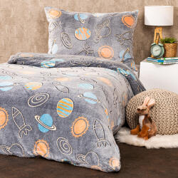 4home Planetarium világító mikroflanel ágyneműhuzat 140 x 200 cm, 70 x 90 cm