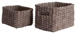 Compactor Lisou 2 részes fonott kosár készlet, szürke, szürke