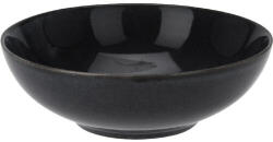 4home Glaze kőagyag mély tányér, átmérő 24, 5 cm fekete, fekete