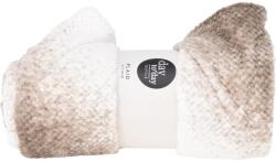 4-Home Flanel takaró barna/fehér, 125 x 150 cm, barna