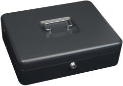 4home TS. 015. CZK. FIX acél pénztár fekete, 9, 5 x 31 x 25, 5 cm