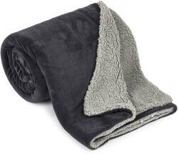 4Home gyapjú hatású pléd világosszürke/antracit, 150 x 200 cm, szürke