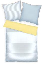 Tom Tailor Light Lemon - Sky blue percal ágyneműhuzat, 135 x 200 cm, 80 x 80 cm
