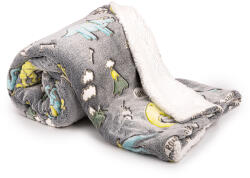 4Home Dino világító gyapjú hatású pléd, 150 x 200 cm