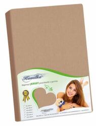 Bellatex Kamilla dzsörzé lepedő kávé, 90 x 200 cm, kávé, 90 x 200 cm