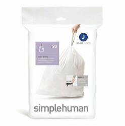 simplehuman zsák szemeteskosárba J 30-45 l, 20 db