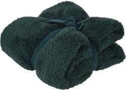 4-Home Lili pléd zöld, 130 x 170 cm, sötétzöld