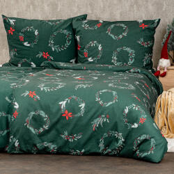 4home karácsonyi pamut ágyneműhuzat Poinsettia, 140 x200 cm, 70 x 90 cm, 140 x 200 cm, 70 x 90 cm