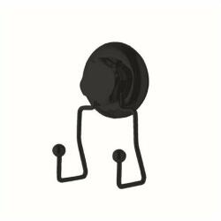Compactor Bestlock Black kettős fürdőszoba kampó